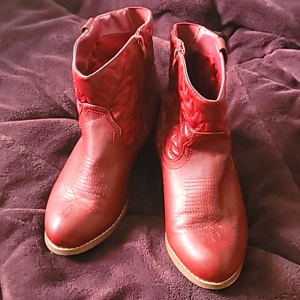 Torrid Oxblood cowboy booties